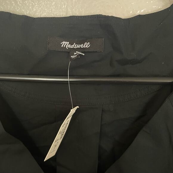 Madewell V Neck Mini Short Sleeve Trendy Going Out Shirt Dress US Women's M New - Picture 6 of 7